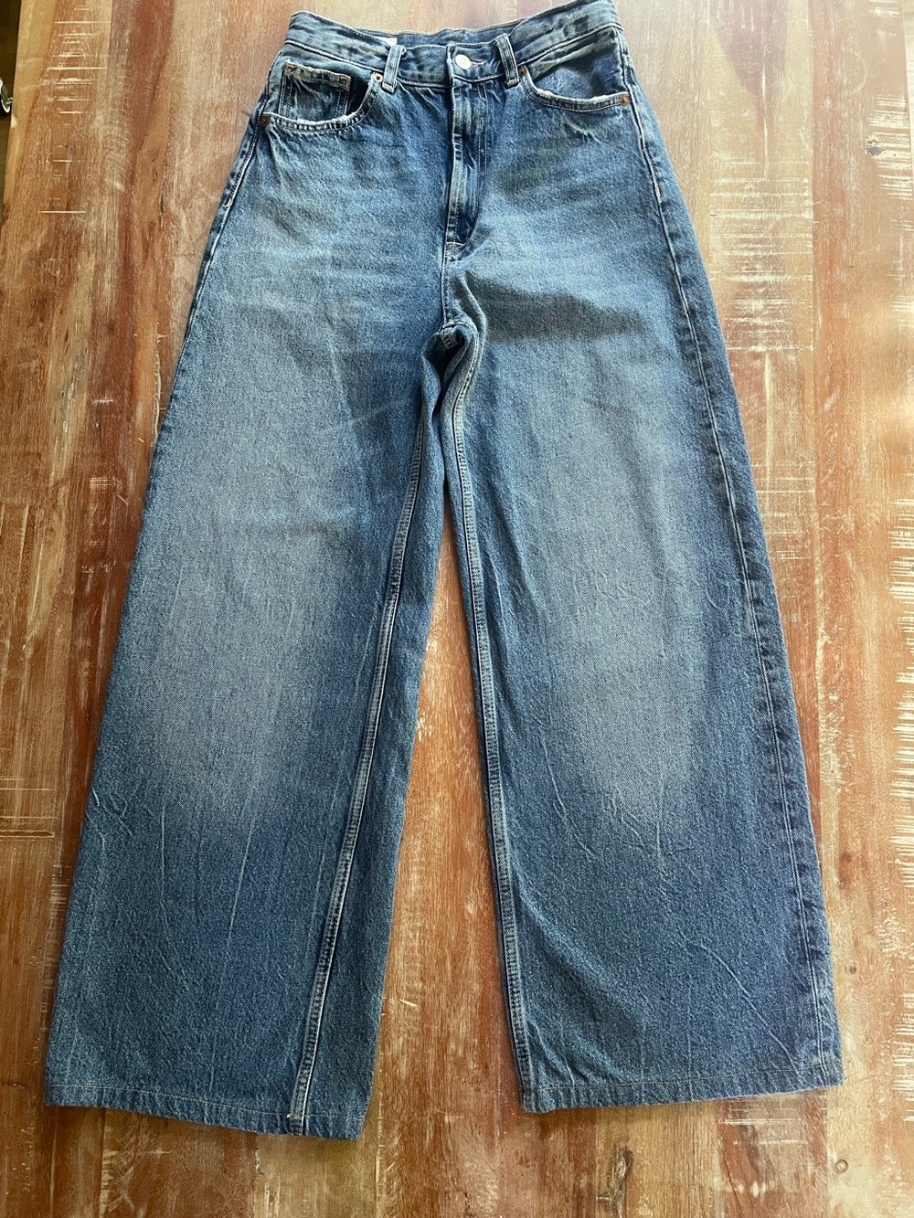 Zara Women's Light Blue Flare Jeans